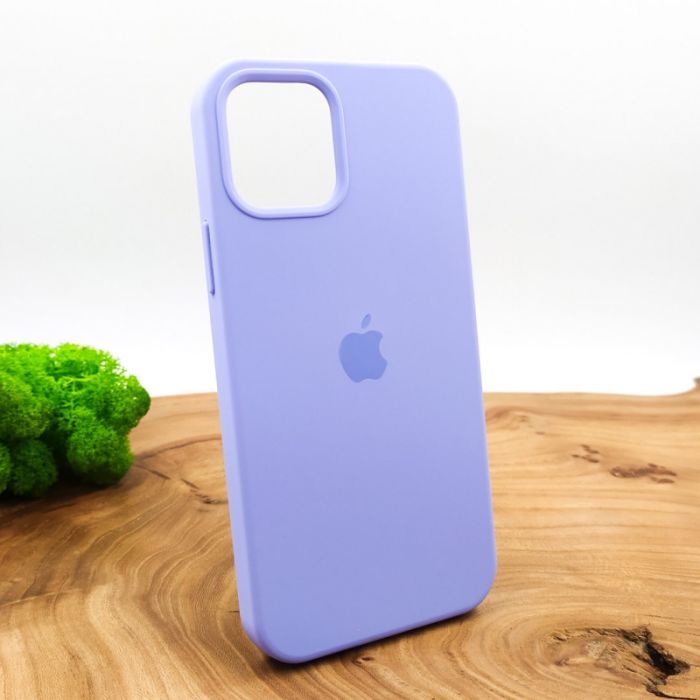 Оригинальный матовый чехол-накладка Silicone Case IPHONE 12(6.1) Light Purple