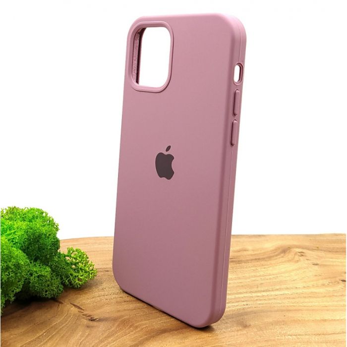Оригинальный матовый чехол-накладка Silicone Case IPHONE 12(6.1) Lilac