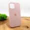 Оригинальный матовый чехол-накладка Silicone Case IPHONE 12(6.1) Matte Pink