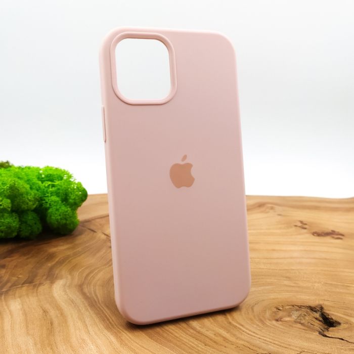 Оригинальный матовый чехол-накладка Silicone Case IPHONE 12(6.1) Matte Pink
