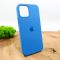 Оригинальный матовый чехол-накладка Silicone Case IPHONE 12(6.1) Sapphire