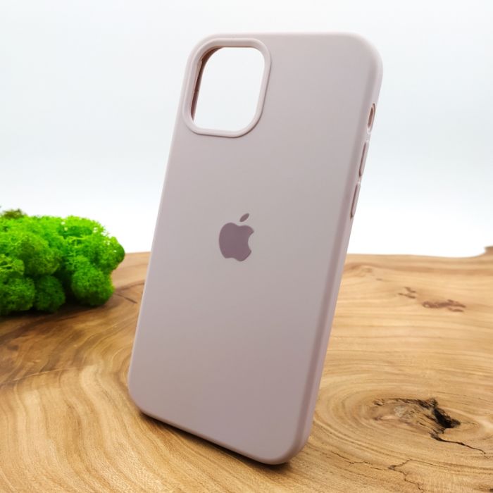 Оригинальный матовый чехол-накладка Silicone Case IPHONE 12(6.1) Soft Purple