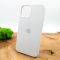 Оригинальный матовый чехол-накладка Silicone Case IPHONE 12(6.1) White