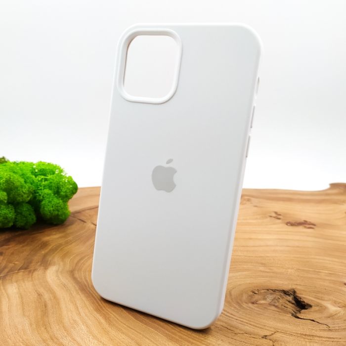 Оригинальный матовый чехол-накладка Silicone Case IPHONE 12(6.1) White