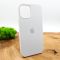 Оригинальный матовый чехол-накладка Silicone Case IPHONE 12(6.1) White
