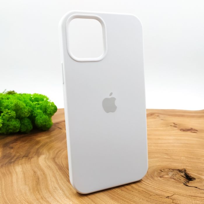 Оригинальный матовый чехол-накладка Silicone Case IPHONE 12(6.1) White