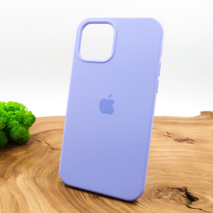 Оригинальный матовый чехол-накладка Silicone Case IPHONE 12(6.7) Light Purple