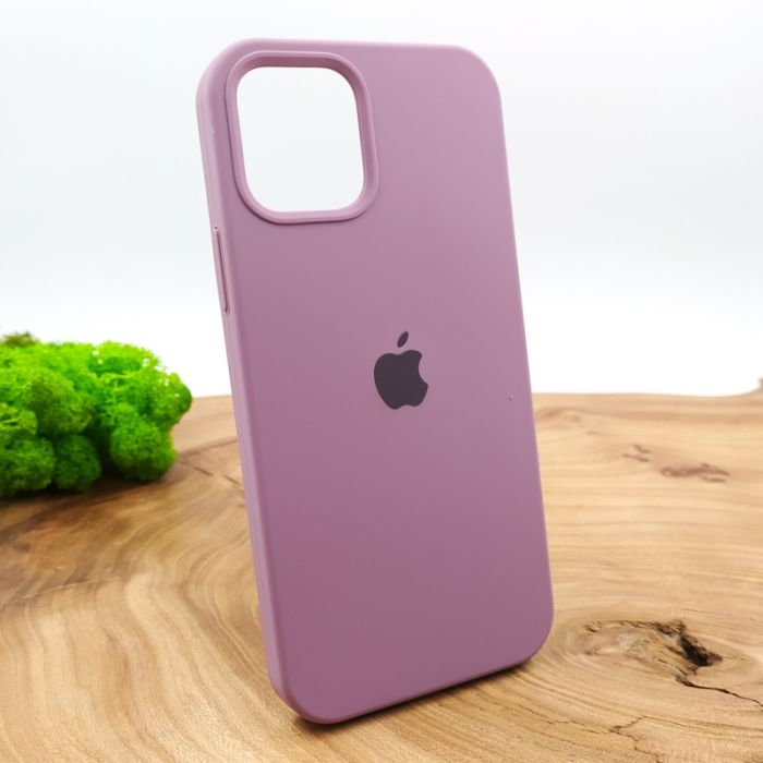 Оригинальный матовый чехол-накладка Silicone Case IPHONE 12(6.7) Lilac