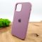 Оригинальный матовый чехол-накладка Silicone Case IPHONE 12(6.7) Lilac