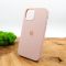 Оригинальный матовый чехол-накладка Silicone Case IPHONE 12(6.7) Matte Pink