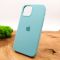 Оригинальный матовый чехол-накладка Silicone Case IPHONE 12(6.7) Mint