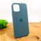 Оригинальный матовый чехол-накладка Silicone Case IPHONE 12(6.7) Pine Green