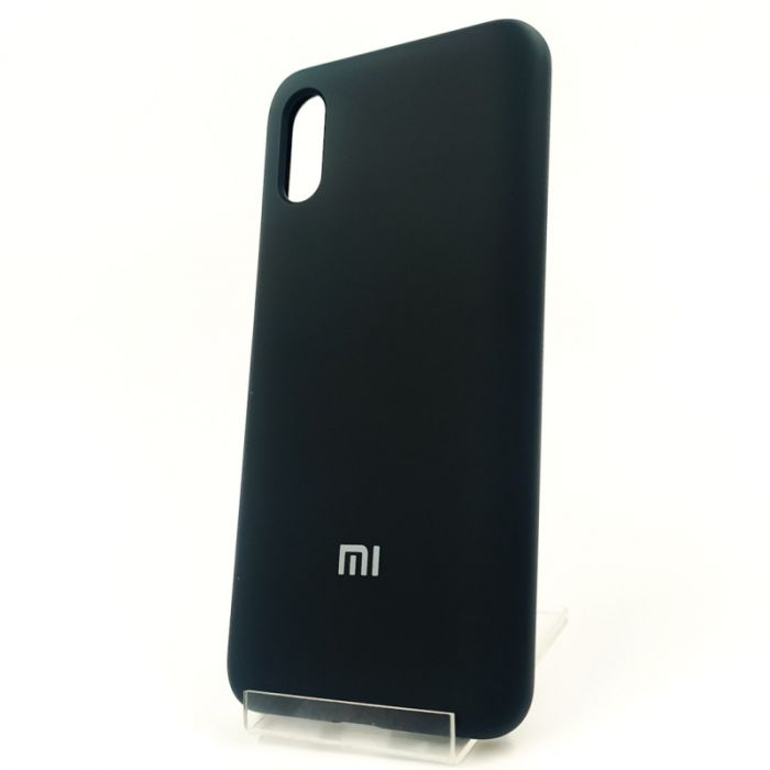 Оригинальный матовый чехол-накладка Silicone Case Redmi9a Black