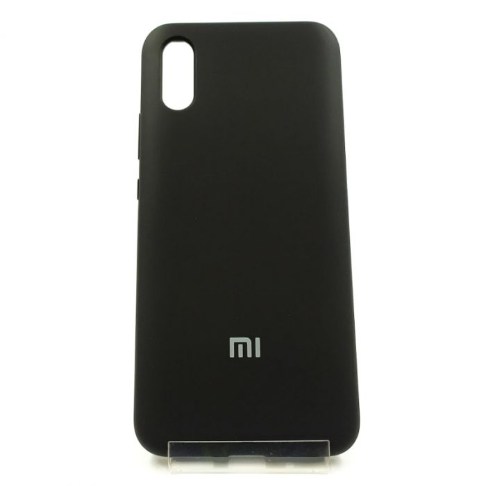 Оригинальный матовый чехол-накладка Silicone Case Redmi9a Black