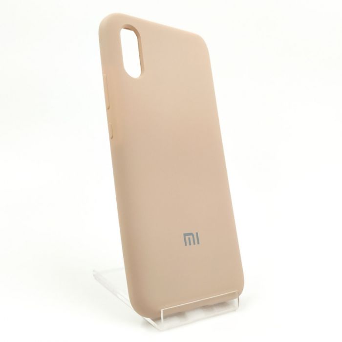 Оригинальный матовый чехол-накладка Silicone Case Redmi9a Matte pink