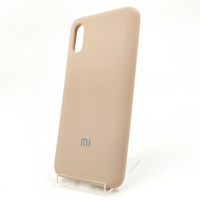 Оригинальный матовый чехол-накладка Silicone Case Redmi9a Matte pink
