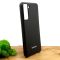 Оригинальный матовый чехол-накладка Silicone Case Samsung S21 Black