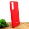 Оригинальный матовый чехол-накладка Silicone Case Samsung S21 Red