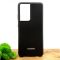 Оригинальный матовый чехол-накладка Silicone Case Samsung S21 Ultra Black