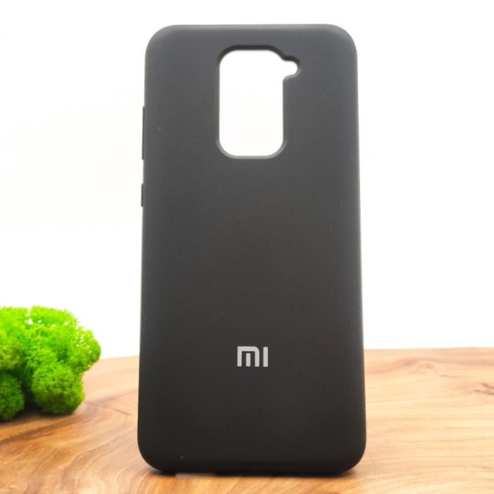 Оригинальный матовый чехол-накладка Silicone Case Xiaomi Redmi Note9 Black