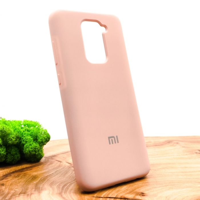Оригинальный матовый чехол-накладка Silicone Case Xiaomi Redmi Note9 Matte Pink