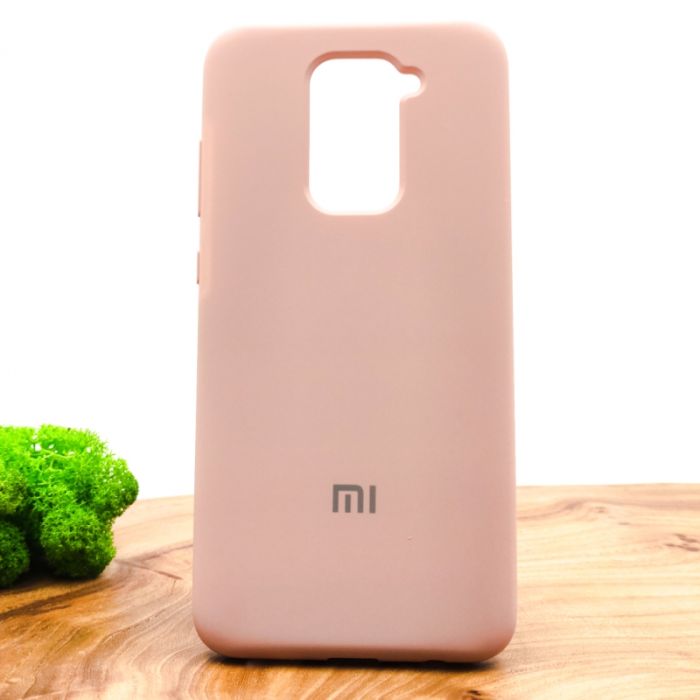 Оригинальный матовый чехол-накладка Silicone Case Xiaomi Redmi Note9 Matte Pink