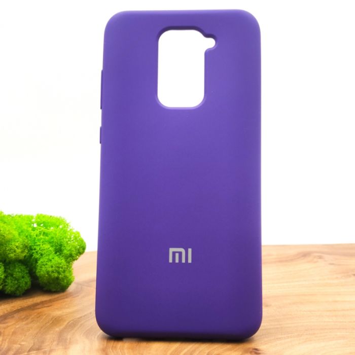 Оригинальный матовый чехол-накладка Silicone Case Xiaomi Redmi Note9 Purple
