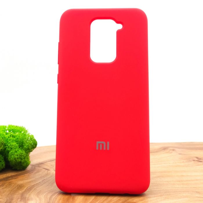Оригинальный матовый чехол-накладка Silicone Case Xiaomi Redmi Note9 Red