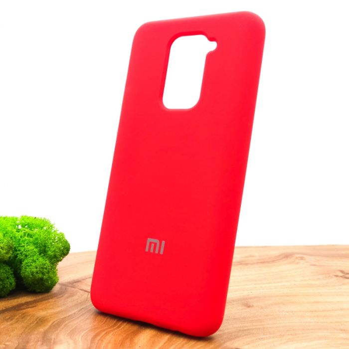 Оригинальный матовый чехол-накладка Silicone Case Xiaomi Redmi Note9 Red
