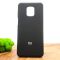 Оригинальный матовый чехол-накладка Silicone Case Xiaomi Redmi Note9s/Pro Black