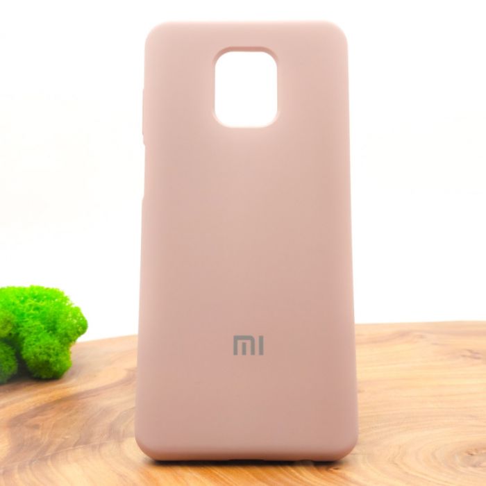 Оригинальный матовый чехол-накладка Silicone Case Xiaomi Redmi Note9s/Pro Matte Pink