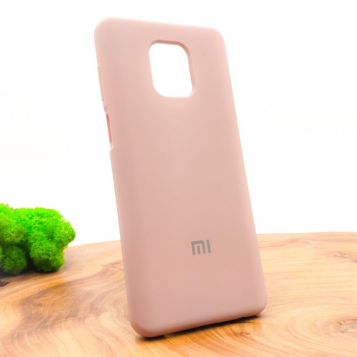 Оригинальный матовый чехол-накладка Silicone Case Xiaomi Redmi Note9s/Pro Matte Pink