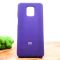 Оригинальный матовый чехол-накладка Silicone Case Xiaomi Redmi Note9s/Pro Purple