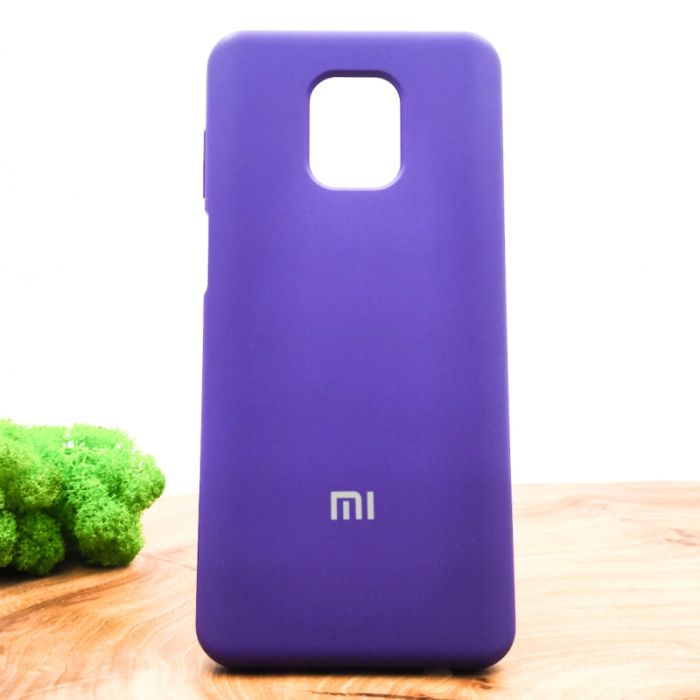 Оригинальный матовый чехол-накладка Silicone Case Xiaomi Redmi Note9s/Pro Purple