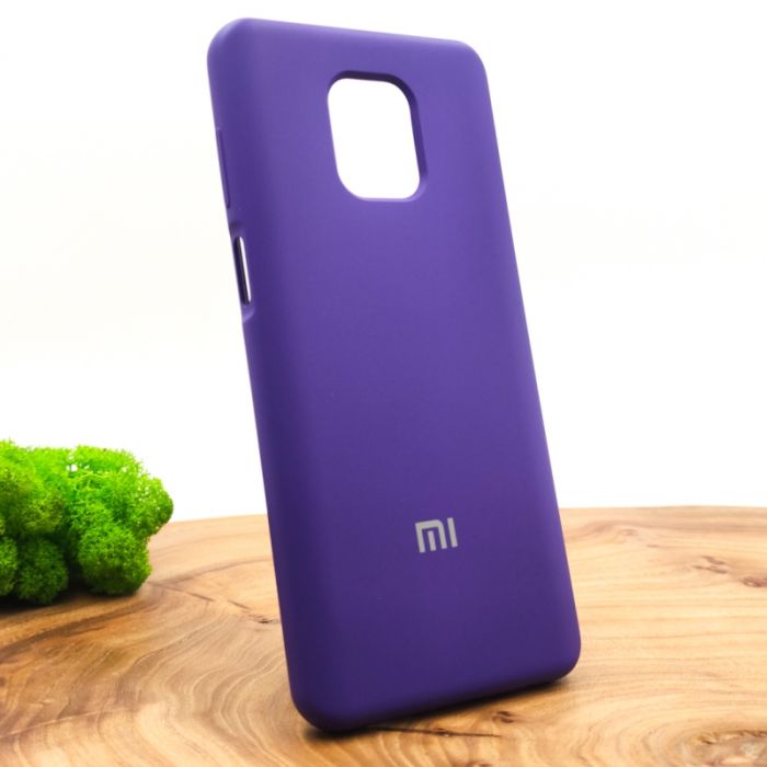 Оригинальный матовый чехол-накладка Silicone Case Xiaomi Redmi Note9s/Pro Purple