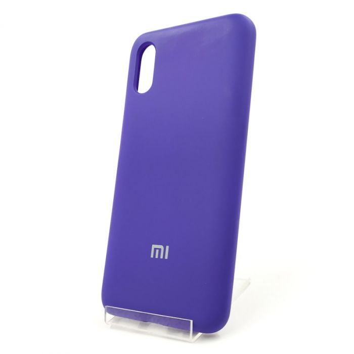 Оригинальный матовый чехол-накладка Silicone Case Xiaomi Redmi9a Purple