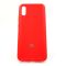 Оригинальный матовый чехол-накладка Silicone Case Xiaomi Redmi9a Red