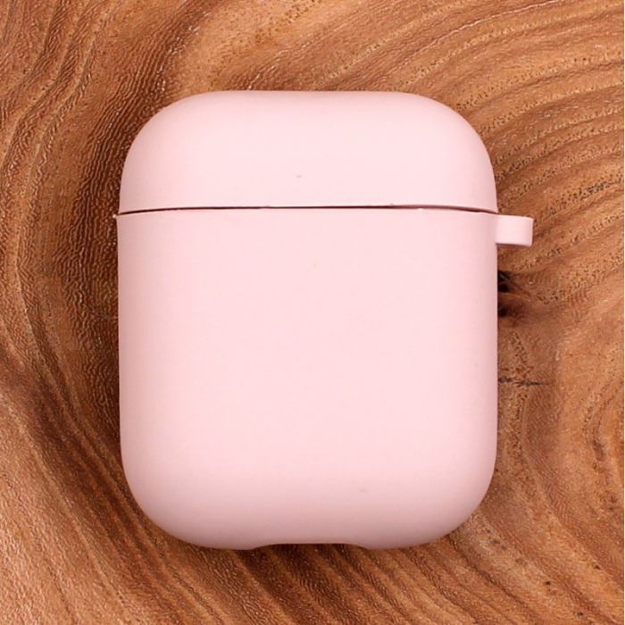 Оригинальный матовый чехол Silicone Case для AirPods Original Assembly Matte Pink