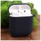 Оригинальный матовый чехол Silicone Case для AirPods Original Assembly Navy Storm