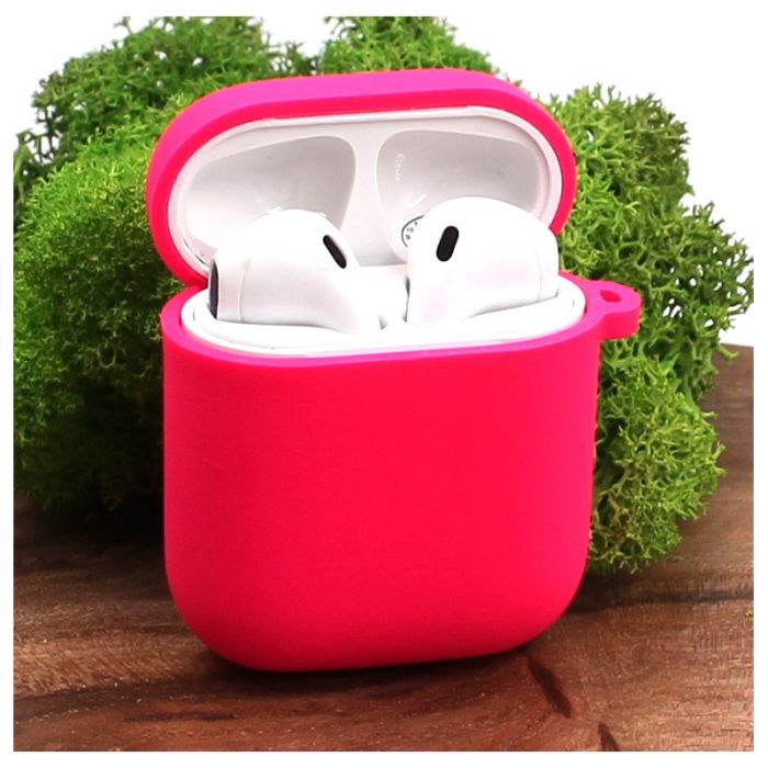 Оригинальный матовый чехол Silicone Case для AirPods Original Assembly Raspberry