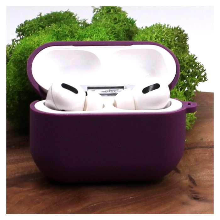Оригинальный матовый чехол Silicone Case для AirPods Pro Original Assembly Purple
