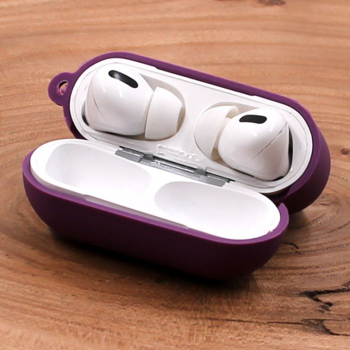 Оригинальный матовый чехол Silicone Case для AirPods Pro Original Assembly Purple