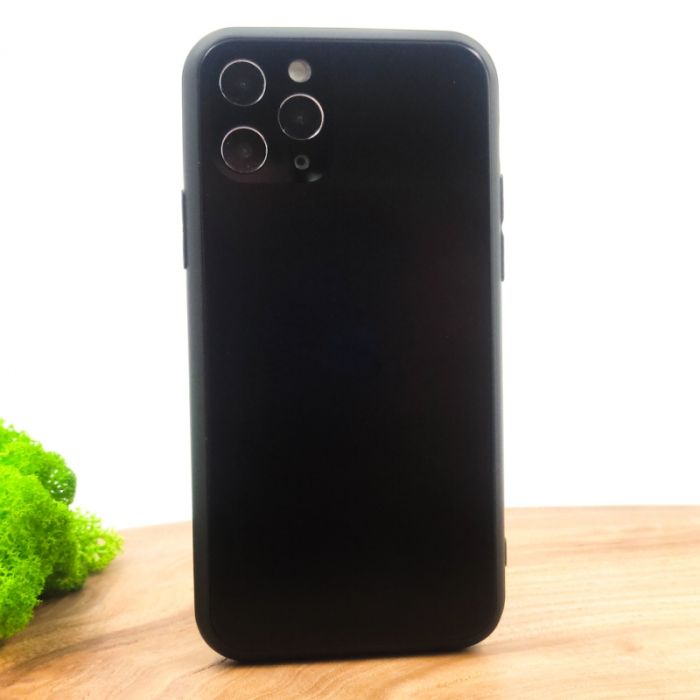 Оригинальный стеклянный чехол HOCO Glass Case для iPhone 11 Pro Max Black