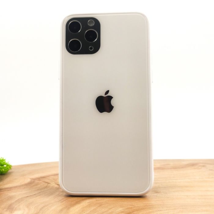 Оригинальный стеклянный чехол HOCO Glass Case для iPhone 11 Pro Max White