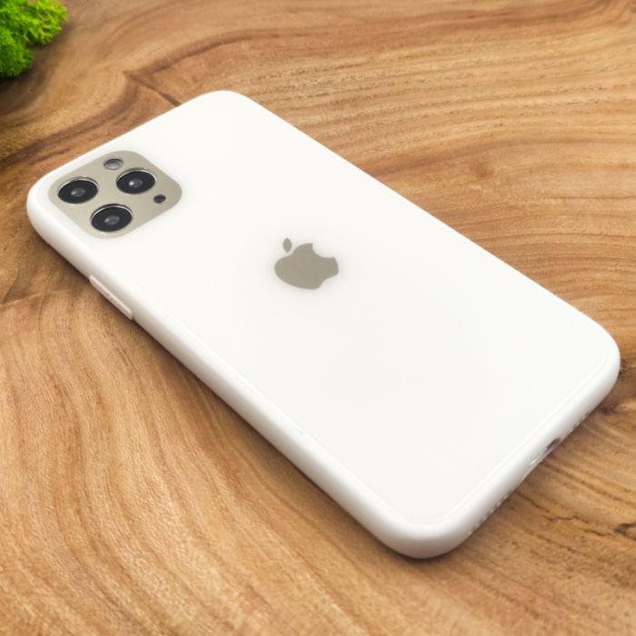 Оригинальный стеклянный чехол HOCO Glass Case для iPhone 11 Pro Max White