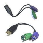 Переходник USB - PS 2 (двойной)