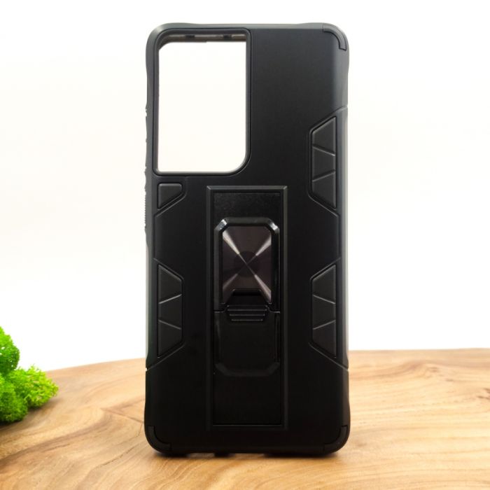 Противоударный чехол с подставкой Honor Design для Samsung S21 Ulra