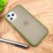 Противоударный полиуретановый чехол Smoke case для Iphone 11 Pro Max Green