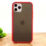 Противоударный полиуретановый чехол Smoke case для Iphone 11 Pro Max Red