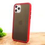 Противоударный полиуретановый чехол Smoke case для Iphone 11 Pro Red